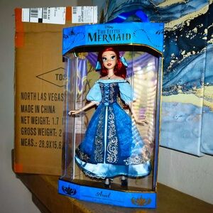 New Disney Blue KISS THE GIRL The Little Mermaid Ariel Limited Edition 17" DOLL